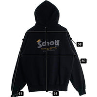 Schott ショット HOODED SWEAT CROWN LOGO フーデッド スウェット クラウンロゴ プルオーバー フーディー パーカー ブラック 782-2231019 Size M 福生店