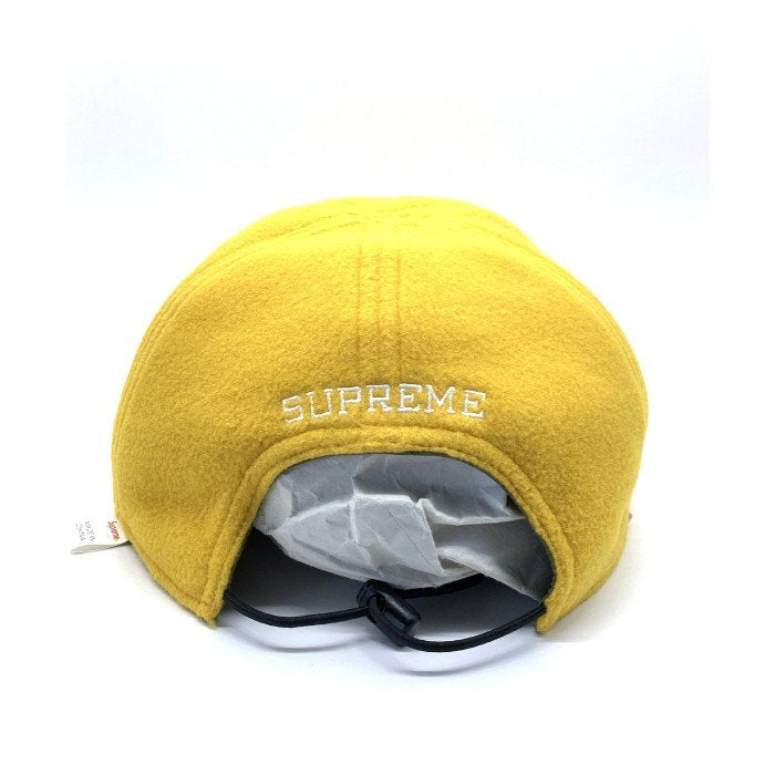 SUPREME シュプリーム 20AW Classic Logo Reversible 6-Panel クラシックロゴ リバーシブル6パネルキャップ オリーブ イエロー フリース コットン ナイロン 福生店