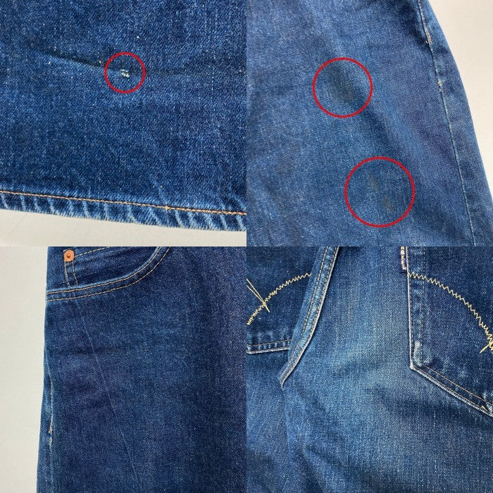 H.R.M. ハリウッドランチマーケット PP4XX ボタンフライ ストレートデニムパンツ ジーンズ インディゴ Size 32 瑞穂店