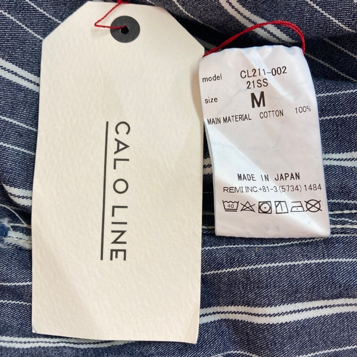 CAL O LINE キャルオーライン CL211-002 21SS SMOCK JACKET ジャケット ヒッコリー ストライプ ネイビー sizeM 瑞穂店