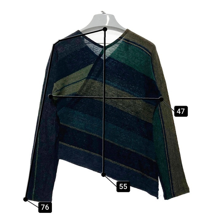 JURGEN LEHL (ヨーガンレール) ボーダー柄 切替 スカート JURGEN LEHL (ヨーガンレール) ボーダー柄 切替 スカート JURGEN