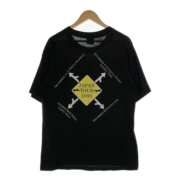 90's COVERDALE PAGE カヴァーデイルペイジ JAPAN TOUR 1993 プリントTシャツ ブラック BROCKUM Size L 福生店