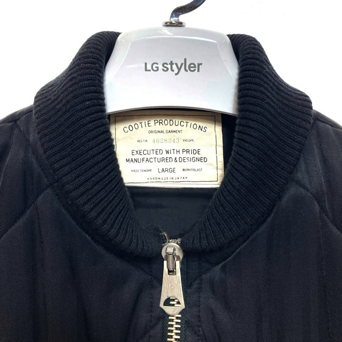 COOTIE クーティ キルティングワークベスト 中綿 ブラック Size L 瑞穂店