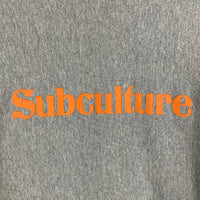 Subculture サブカルチャー プリント プルオーバースウェットパーカー グレー ロゴ スカル イーグル SCHP-LTD01 Size 2 福生店