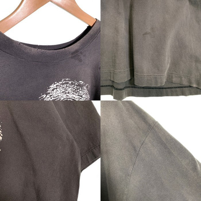 SAINT Mxxxxxxセントマイケル 24AW SS TEE CHOSEN ヴィンテージ加工 プリントTシャツ フェードブラック SM-YS1-0000-004 Size XL 福生店