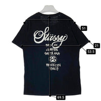 STUSSY ステューシー WORLD TOUR ワールドツアー メキシコ製 Tシャツ ブラック sizeM 瑞穂店