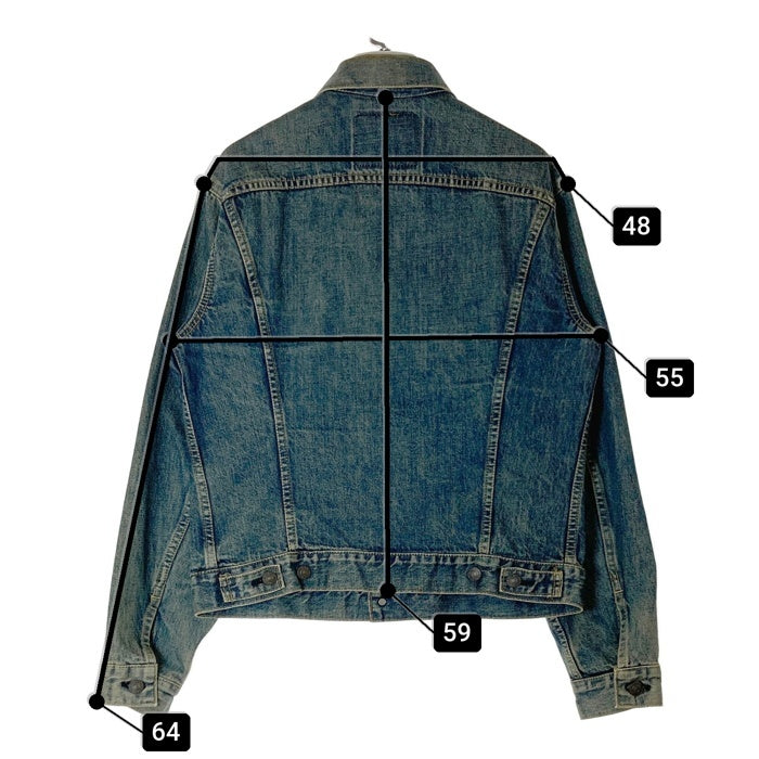 【美品】Levi’sGジャン 71557 セカンド復刻モデル 日本製 42サイズ Levi's リーバイス 71557 ボタン裏J22 日本製 96年 トラッカー