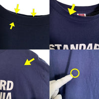 STANDARD CALIFORNIA スタンダードカリフォルニア SD US COTTON LOGO T ロゴプリント Tシャツ ネイビー Size XL 福生店