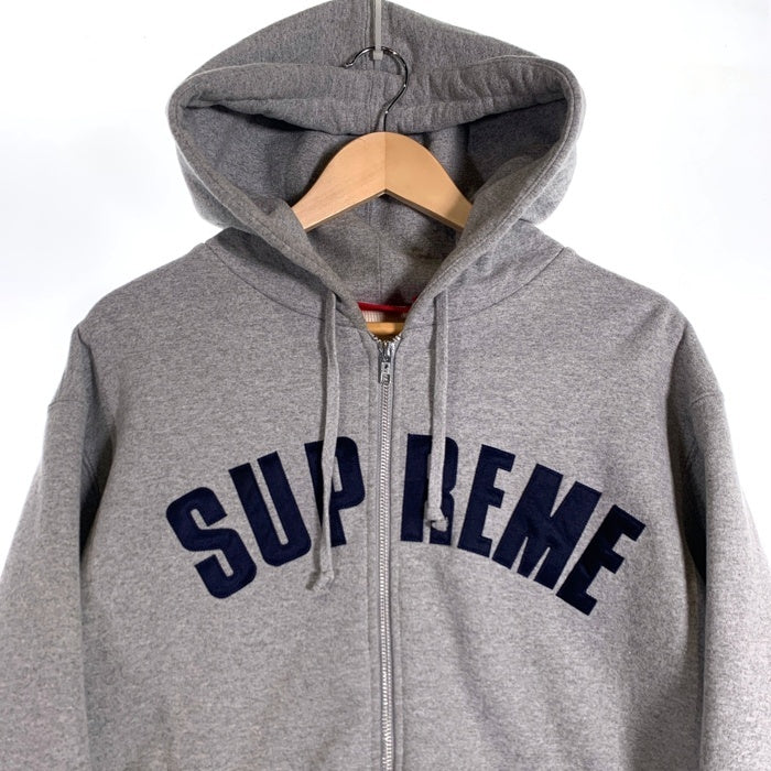 SUPREME シュプリーム 24FW Arc Thermal Zip Up Hooded Sweatshirt アーク サーマル ジップアップ フーディー パーカー グレー Size S 福生店