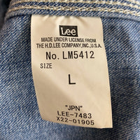 Lee リー 91-J JELT DENIM カバーオール デニムジャケット ライトブルー LM5412 中国製 Size L 福生店