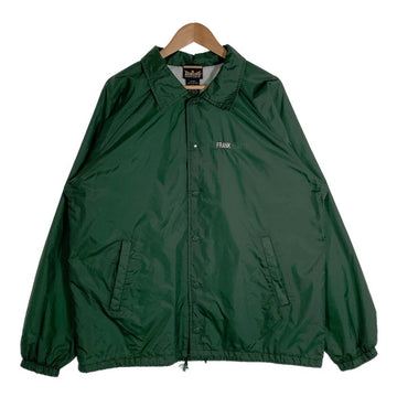90`s FRANK HATTIE 刺繡 ナイロン コーチジャケット グリーン AUBURN SPORTSWEAR Size XL 福生店