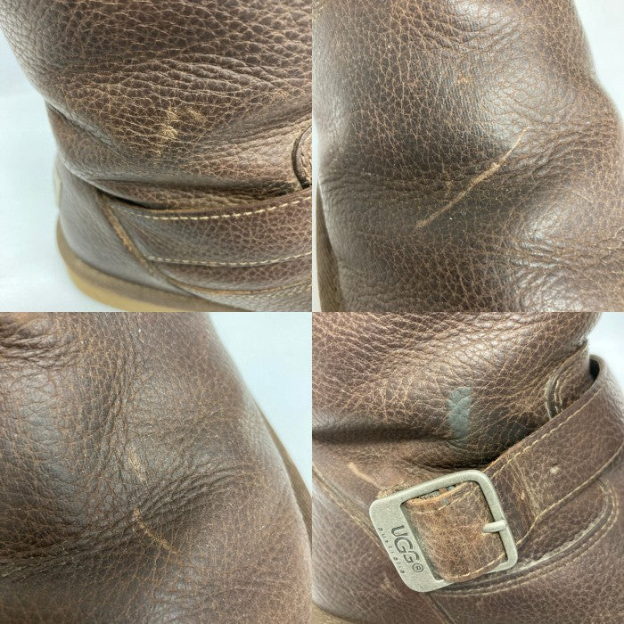 UGG アグ 5678 KENSINGTON ケンジントン シープライナー エンジニアブーツ ブラウン size24cm 瑞穂店