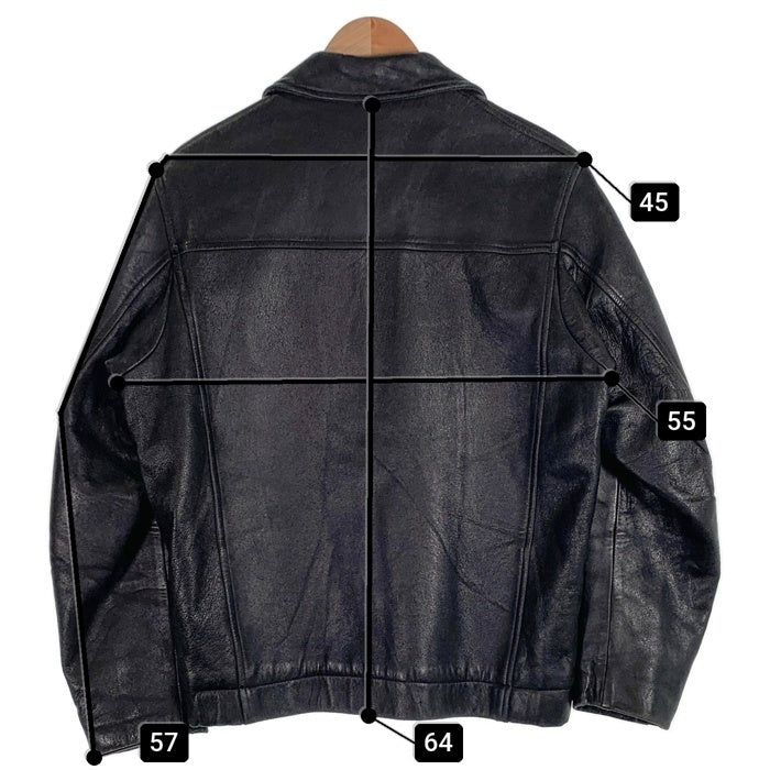 70`s 80`s Pinet Maitre tailleur ピネ メートル タイユール フランス軍 パイロット レザージャケット ブラック Size M相当 福生店