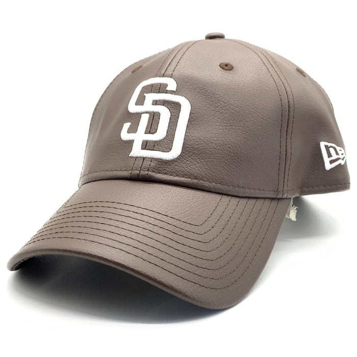 New Era ニューエラ MLB サンディエゴ・パドレス 9FIFTY フェイクレザー ベースボールキャップ ブラウン 福生店