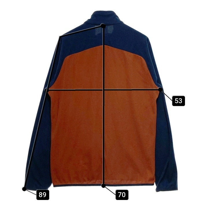 MILLET ミレー  K LIGHTGRID JACKET ライトグリッド フリースジャケット オレンジxネイビー sizeL 瑞穂店