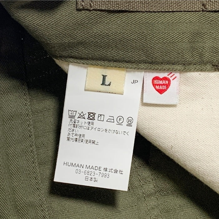 HUMAN MADE ヒューマンメイド STRAIGHT CARGO PANTS ストレートカーゴパンツ オリーブ ヘリンボーン HM29PT010 Size L 福生店