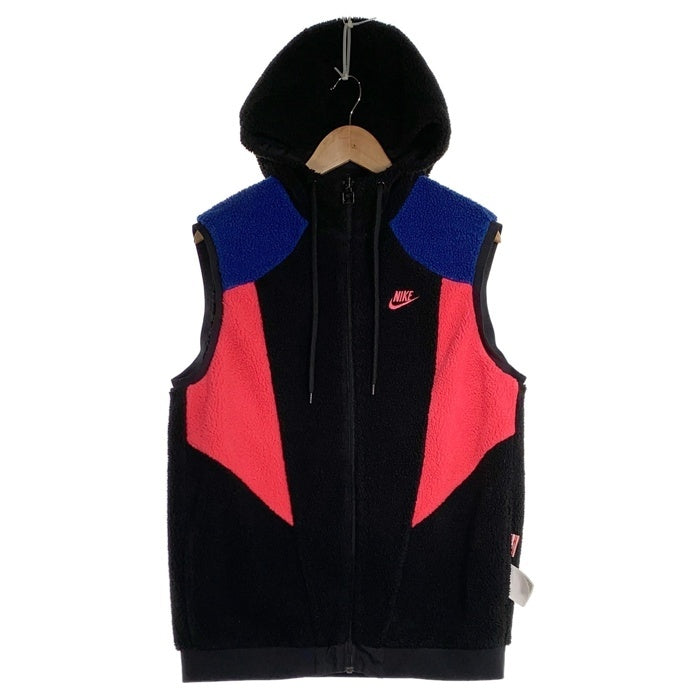 NIKE ナイキ ナイロン ボアフリース リバーシブルベスト ブラック ピンク ブルー AJ2691-010 Size M 福生店