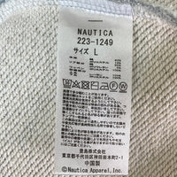 NAUTICA ノーティカ 長袖 223-1249 Arch logo sweat Hoodie プルオーバーパーカー グレー sizeL 瑞穂店