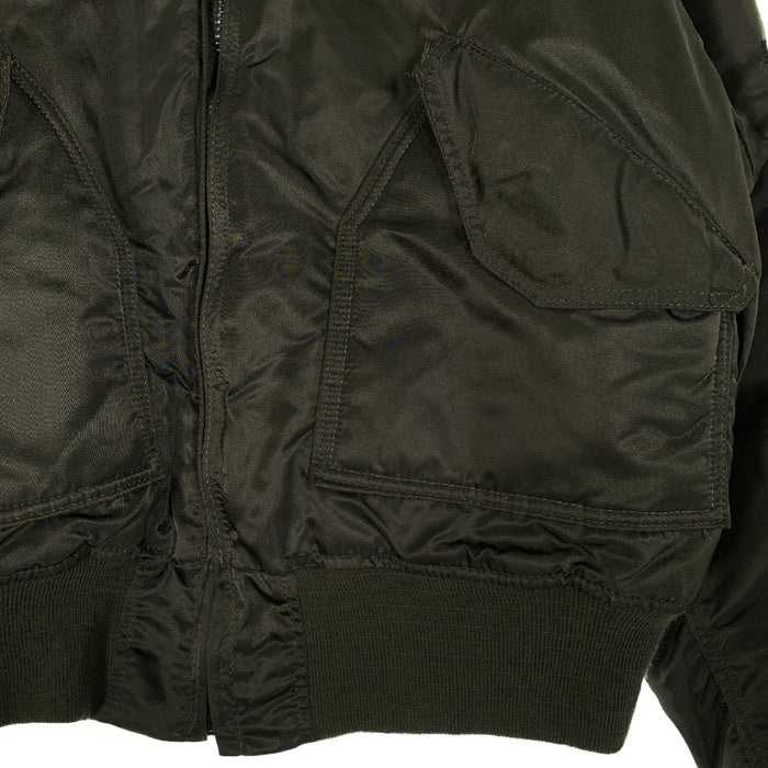 ALPHA アルファ CWU-45/P ナイロン フライトジャケット オリーブ 8405-00-1001-1519 USA製 Size XL 福生店