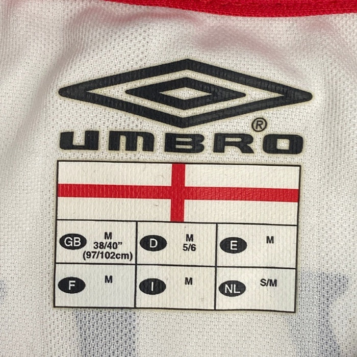 UMBRO アンブロ イングランド代表 01-03 ホーム 長袖ユニフォーム ベッカム ホワイト sizeM 瑞穂店