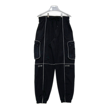 OY オーワイ カーゴ ジョガーパンツ リフレクターパイピング ブラック Size S 相当 瑞穂店