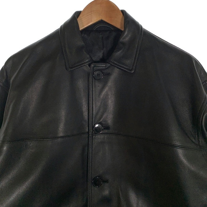 BEAMS ビームス シープスキン カーコート レザージャケット ブラック 11-18-6163-202 Size S 福生店