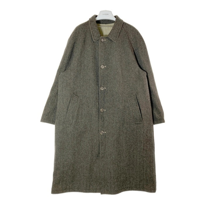 Brooks Brothers ブルックスブラザーズ USA製 ヘリンボーンウール ステンカラーコート グレー size44 瑞穂店