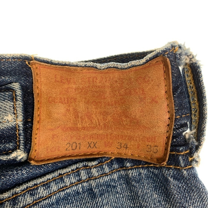 90's Levi's リーバイス 201XX 復刻 デニムパンツ ビッグE  ボタン裏 555 インディゴ 201-0004 USA製 Size W34 L36 福生店