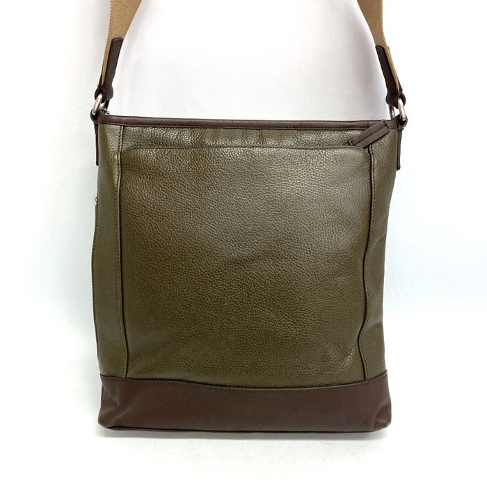 COACH コーチ F70920 ショルダーバッグ 斜め掛け レザー カーキ 瑞穂店