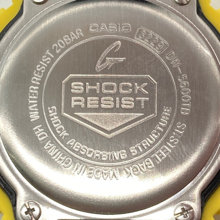 CASIO カシオ G-SHOCK DW-5600TB THROW BACK デジタル腕時計 イエロー 瑞穂店