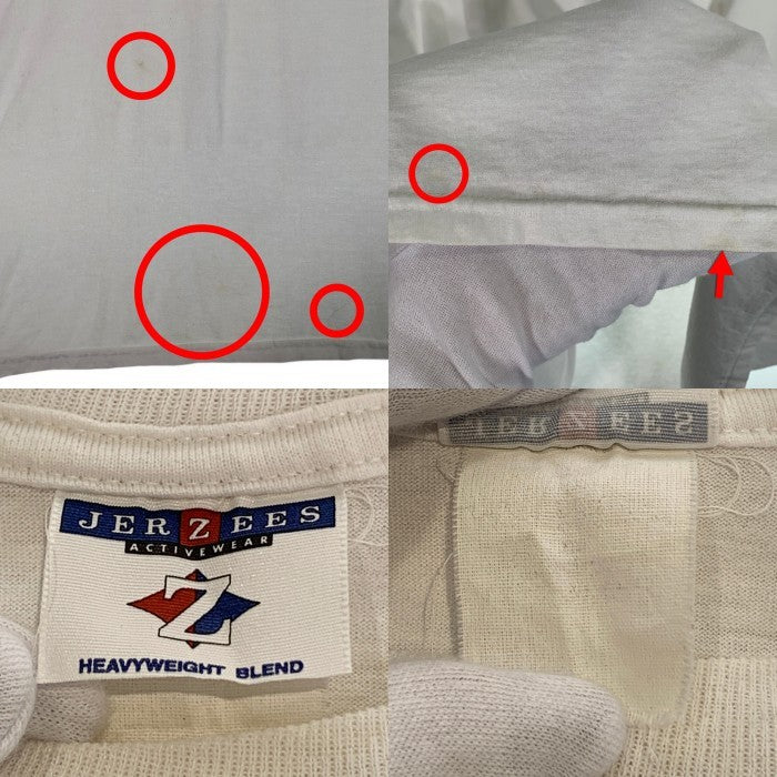 90-00's 秋田犬 プリントTシャツ ホワイト JERZEES 2枚タグ Size XXL 相当 福生店