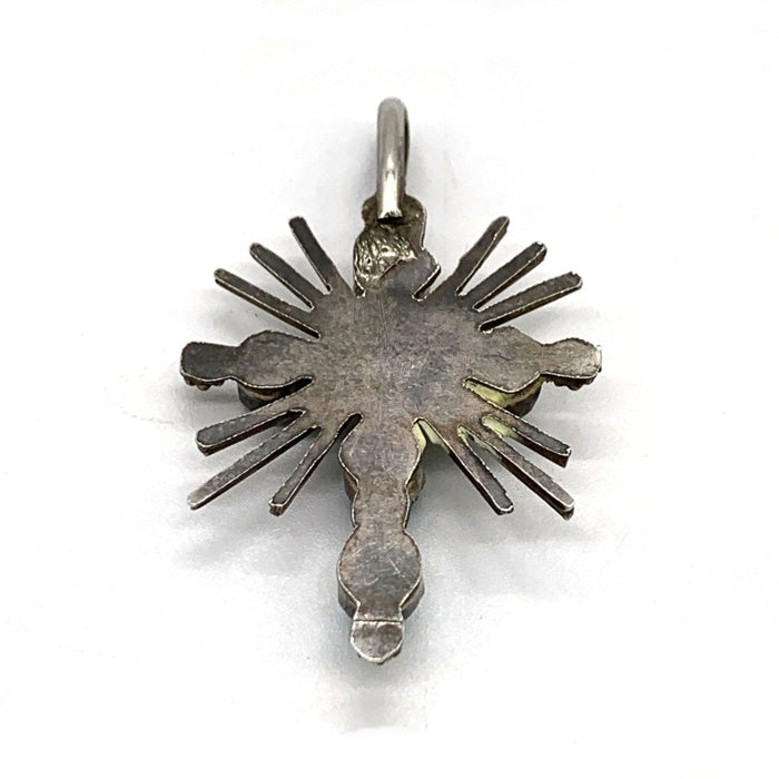 ズニ族 ターコイズ クロス ペンダントトップ シルバー 刻印なし 福生店