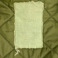 イギリス軍 ダブルボタン キルティング ライナージャケット オリーブ size170/112 瑞穂店