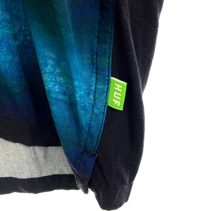 HUF ハフ アイスダイス オープンカラーシャツ ブラック sizeL 瑞穂店