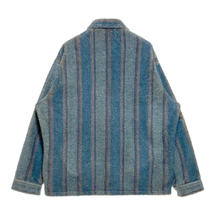 RADIALL ラディアル ストライプシャツ スナップボタン ブルー RAD-19AW-SH015 Size L 瑞穂店