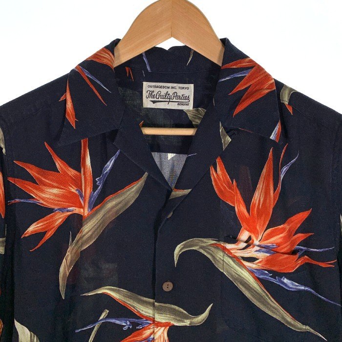 WACKO MARIA ワコマリア BIRDS OF PARADISE 極楽鳥 オープンカラーレーヨンシャツ Size M 福生店