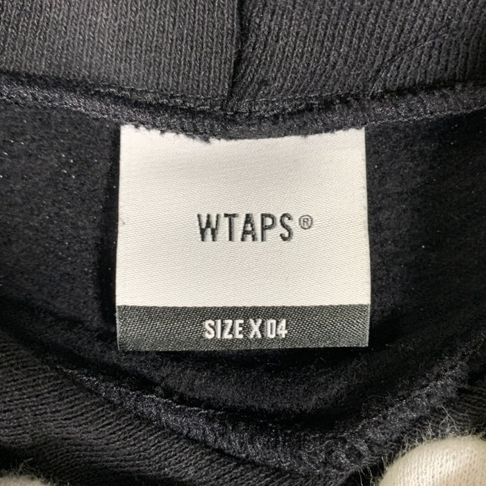 WTAPS ダブルタップス AW TEARY HOODY COTTON プルオーバー フーディー パーカー ブラック Size 04 福生店