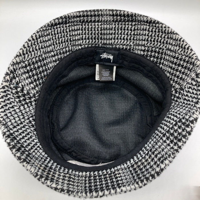 STUSSY ステューシー Lola Plaid Knit BuketHat バケットハット ブラック sizeXS 瑞穂店