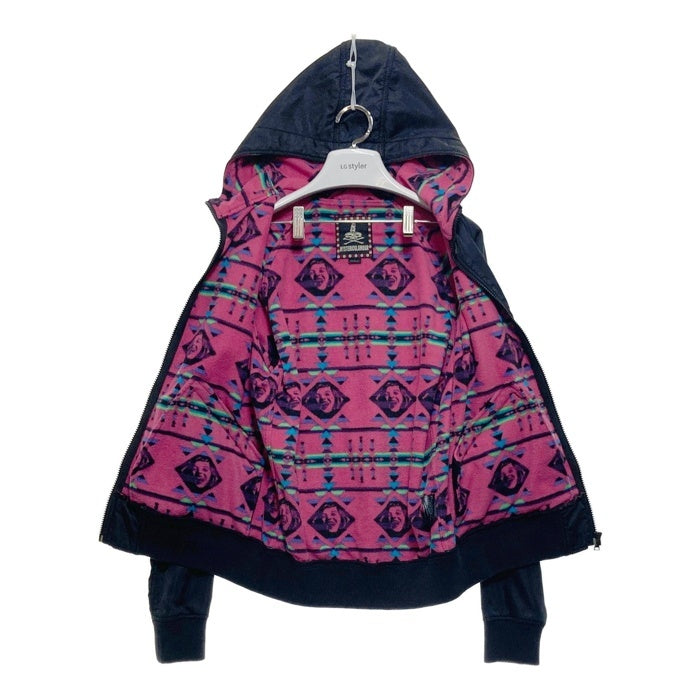 HYSTERIC GLAMOUR ヒステリックグラマー ナイロン ジップアップジャケット ブラック 内フリース 213AB04 Size M 瑞穂店