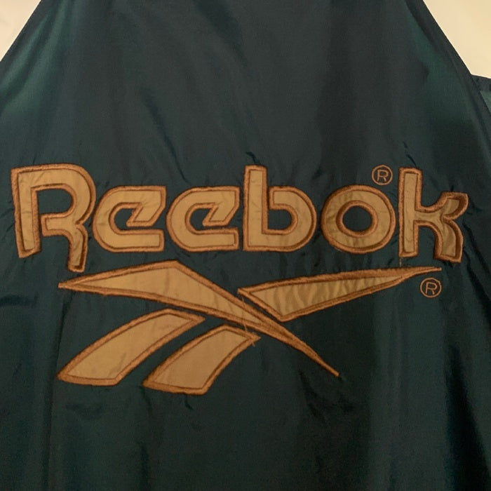 90's Reebok リーボック ナイロン トラックジャケット グリーン ブラック フィリピン製 Size XXL 福生店