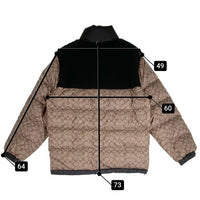 COACH コーチ リバーシブル シェルパ シグネチャー ダウンジャケット ベージュ ブラック CE338 Size L 福生店