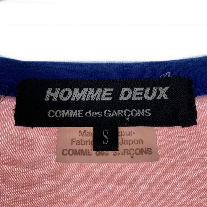 COMME des GARCONS HOMME DEUX コムデギャルソンオムドゥ 切替 コットン Tシャツ マルチカラー DK-T001 AD2022 Size S 福生店