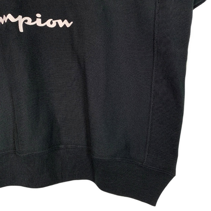 WIND AND SEA ウィンダンシー 24SS Champion チャンピオン リバースウィーブ ショートスリーブ クルーネックトレーナー ブラック C8-Z021 Size L 福生店