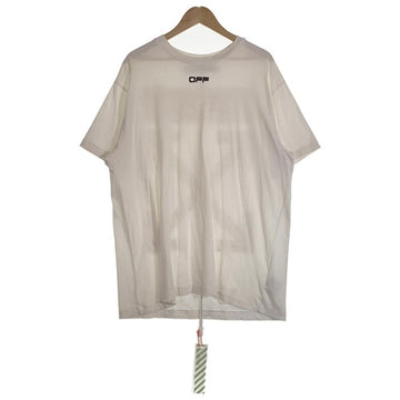OFF-WHITE オフホワイト AORPORT TAPE S/S OVER TEE オーバーサイズ プリントTシャツ ホワイト OMAA038S20185003 Size S 福生店