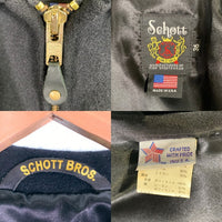 Schott ショット ウール CPOジャケット ブラック 7176 USA製 Size 36 福生店