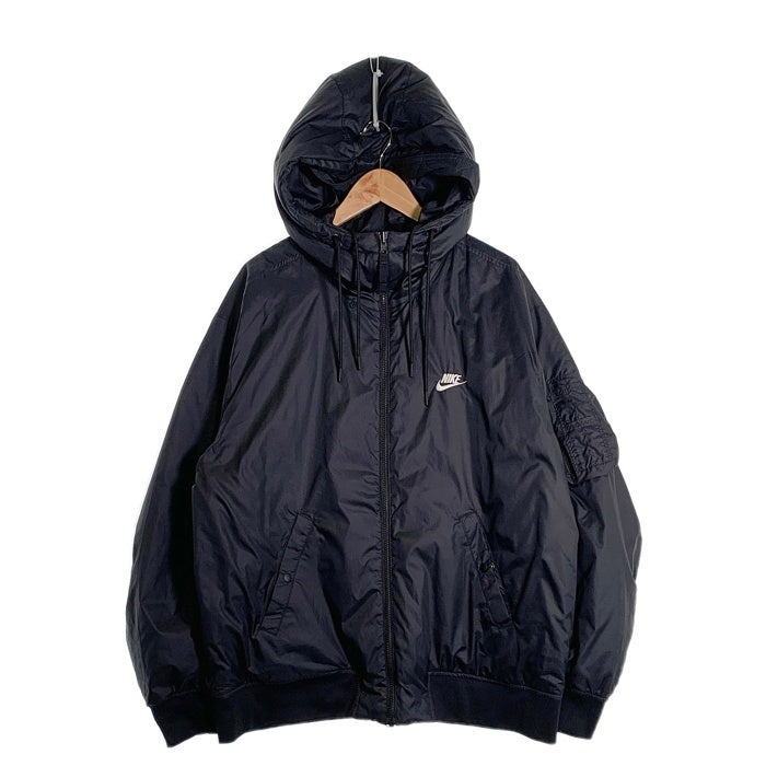 NIKE ナイキ NSW ウィンドランナー リバーシブル ジップアップジャケット 中綿 ブラック ホワイト DB5084-010 Size XXL 福生店
