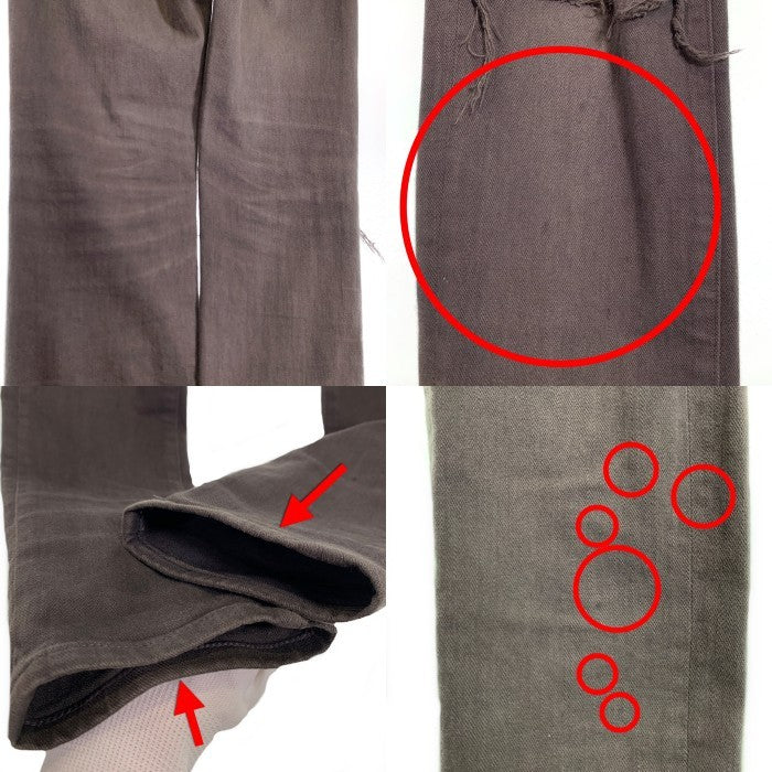 UNDERCOVER アンダーカバー カツラギ ストレッチデニム ヒザヤブレパンツ チャコールグレー N9503 アンダーカバイズム Size 2 福生店