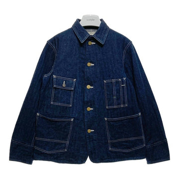 WAREHOUSE ウエアハウス Lot2165 INDIGO HERRINGBONE COVERALL WITH CHINSTRAP ヘリンボーンカバーオール ジャケット インディゴ Size 36 瑞穂店
