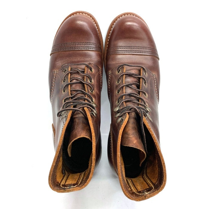 RED WING レッドウィング 8085 Iron Ranger アイアンレンジャー レザーワークブーツ ブラウン 07/21 Size 26.5cm 瑞穂店