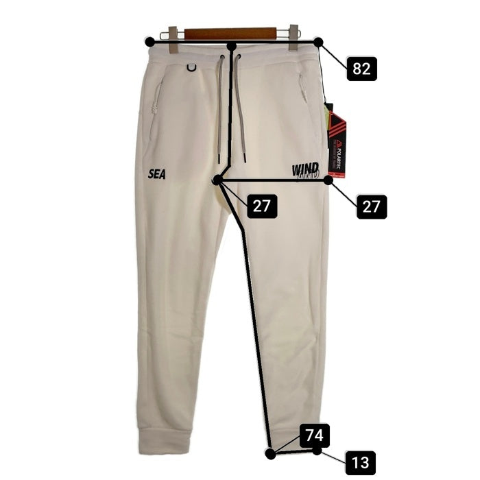 WIND AND SEA ウィンダンシー POLARTECH FLEECE PANTS ポーラーテック フリースパンツ ホワイト WDS-O-ESS-24-Q2-PLT-03 Size L 福生店